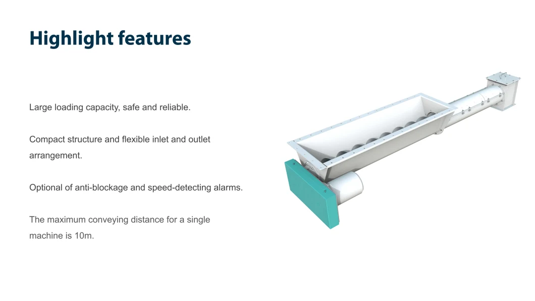 Pig and Livestock Animal Feed Powder or Pellet Material Sealing Tubular (Pipe) Screw Conveyor in Conveying Equipment