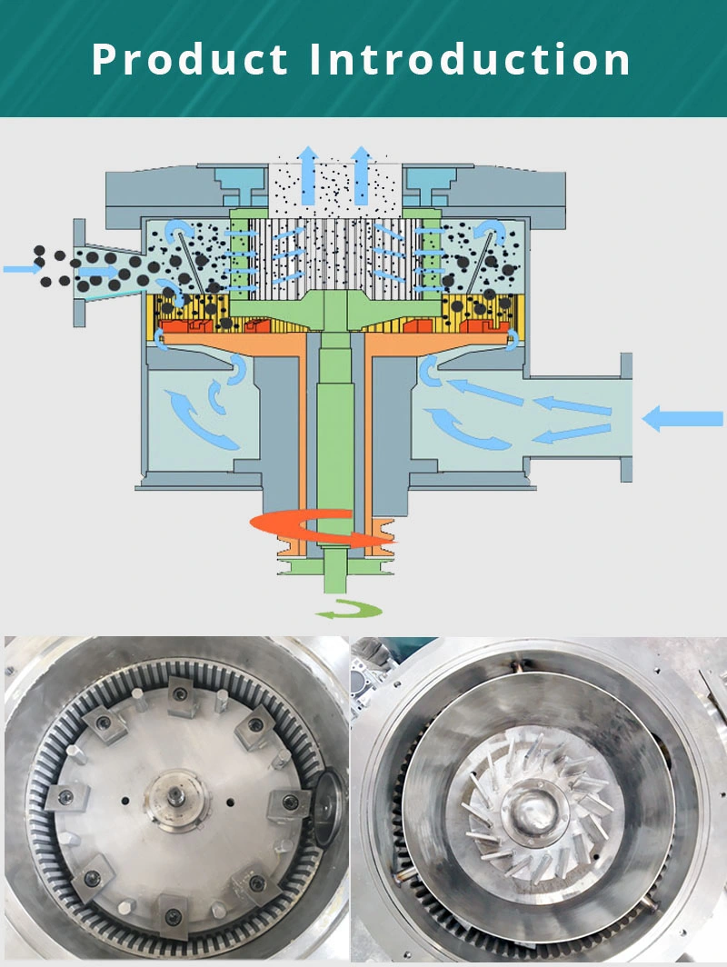 Dried Fruits Chips Ultrafine Air Classifying Impact Grinding Mill Equipment